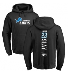 NFL Nike Detroit Lions #23 Darius Slay Jr Black Backer Pullover Hoodie