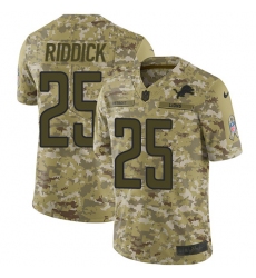 Men's Nike Detroit Lions #25 Theo Riddick Limited Camo 2018 Salute to Service NFL Jersey