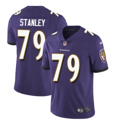 Youth Nike Baltimore Ravens #79 Ronnie Stanley Purple Team Color Vapor Untouchable Limited Player NFL Jersey