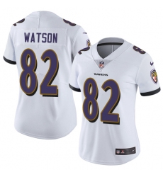 Women's Nike Baltimore Ravens #82 Benjamin Watson White Vapor Untouchable Limited Player NFL Jersey