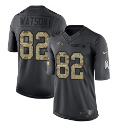 Youth Nike Baltimore Ravens #82 Benjamin Watson Limited Black 2016 Salute to Service NFL Jersey