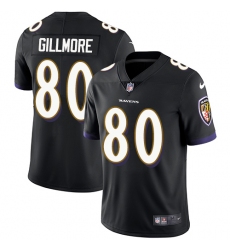 Youth Nike Baltimore Ravens #80 Crockett Gillmore Black Alternate Vapor Untouchable Limited Player NFL Jersey
