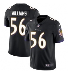 Youth Nike Baltimore Ravens #56 Tim Williams Black Alternate Vapor Untouchable Limited Player NFL Jersey