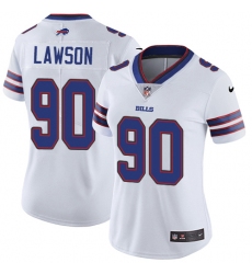 Women's Nike Buffalo Bills #90 Shaq Lawson White Vapor Untouchable Limited Player NFL Jersey