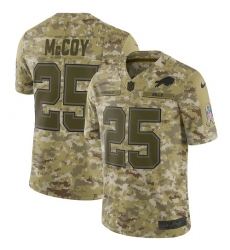 Men's Nike Buffalo Bills #25 LeSean McCoy Limited Camo 2018 Salute to Service NFL Jersey