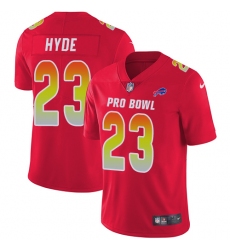 Women's Nike Buffalo Bills #23 Micah Hyde Limited Red 2018 Pro Bowl NFL Jersey