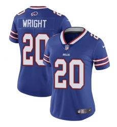 Women's Nike Buffalo Bills #20 Shareece Wright Royal Blue Team Color Vapor Untouchable Limited Player NFL Jersey