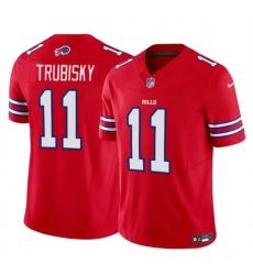 Men's Buffalo Bills #11 Mitch Trubisky Red 2023 F.U.S.E. Vapor Untouchable Limited Football Stitched Jersey