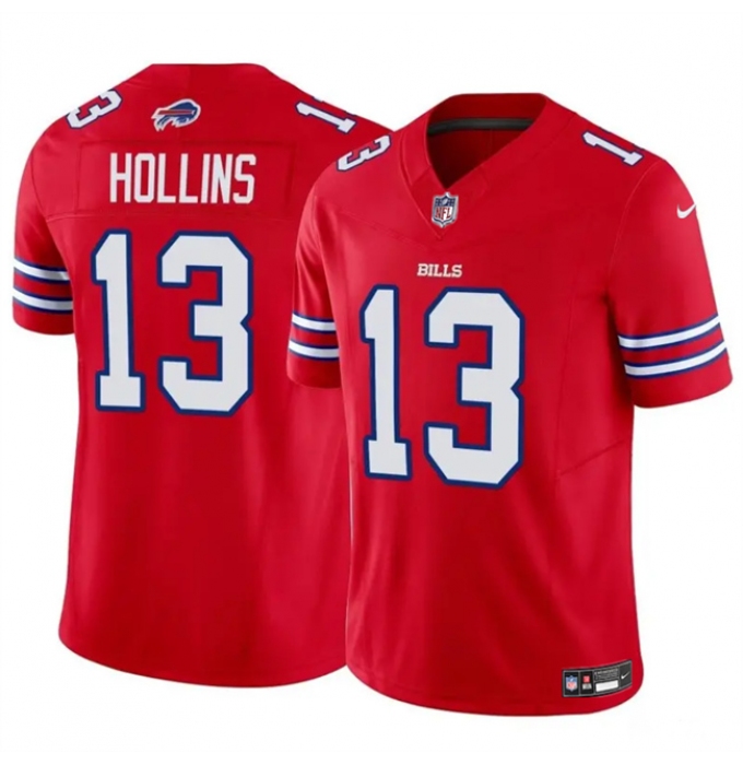 Men's Buffalo Bills #13 Mack Hollins Red 2024 F.U.S.E. Vapor Untouchable Limited Stitched Football Jersey