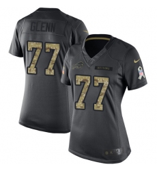 Women's Nike Buffalo Bills #77 Cordy Glenn Limited Black 2016 Salute to Service NFL Jersey