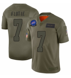 Men's Buffalo Bills #7 Doug Flutie Limited Camo 2019 Salute to Service Football Jersey