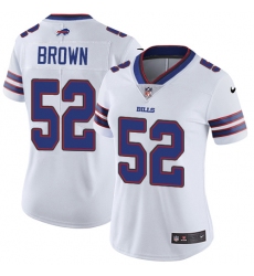 Women's Nike Buffalo Bills #52 Preston Brown White Vapor Untouchable Limited Player NFL Jersey