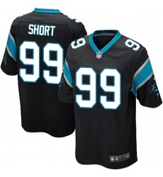 Men's Nike Carolina Panthers #99 Kawann Short Game Black Team Color NFL Jersey
