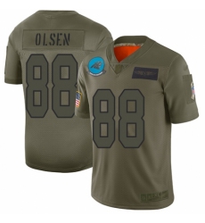 Youth Carolina Panthers #88 Greg Olsen Limited Camo 2019 Salute to Service Football Jersey