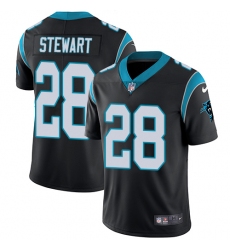 Men's Nike Carolina Panthers #28 Jonathan Stewart Black Team Color Vapor Untouchable Limited Player NFL Jersey