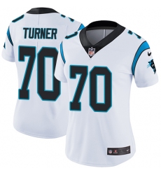 Women's Nike Carolina Panthers #70 Trai Turner White Vapor Untouchable Limited Player NFL Jersey