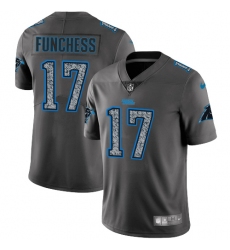 Men's Nike Carolina Panthers #17 Devin Funchess Gray Static Vapor Untouchable Limited NFL Jersey