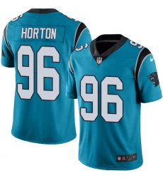 Men's Nike Carolina Panthers #96 Wes Horton Blue Alternate Vapor Untouchable Limited Player NFL Jersey