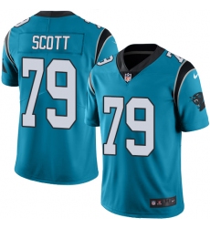 Men's Nike Carolina Panthers #79 Chris Scott Blue Alternate Vapor Untouchable Limited Player NFL Jersey