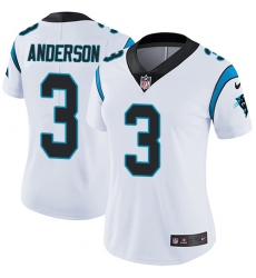 Women's Nike Carolina Panthers #3 Derek Anderson White Vapor Untouchable Limited Player NFL Jersey