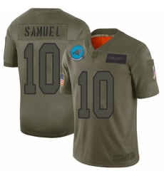 Women's Carolina Panthers #10 Curtis Samuel Limited Camo 2019 Salute to Service Football Jersey
