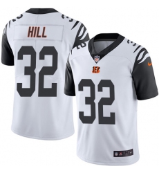 Youth Nike Cincinnati Bengals #32 Jeremy Hill Limited White Rush Vapor Untouchable NFL Jersey