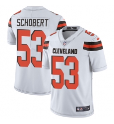 Youth Nike Cleveland Browns #53 Joe Schobert White Vapor Untouchable Limited Player NFL Jersey