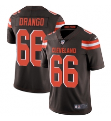 Men's Nike Cleveland Browns #66 Spencer Drango Brown Team Color Vapor Untouchable Limited Player NFL Jersey