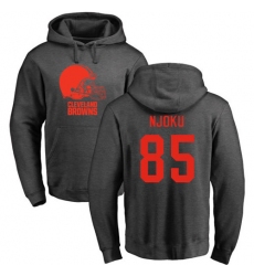 NFL Nike Cleveland Browns #85 David Njoku Ash One Color Pullover Hoodie