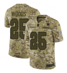 Men's Nike Dallas Cowboys #25 Xavier Woods Limited Camo 2018 Salute to Service NFL Jersey