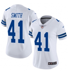 Women's Nike Dallas Cowboys #41 Keith Smith White Vapor Untouchable Limited Player NFL Jersey