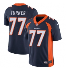 Youth Nike Denver Broncos #77 Billy Turner Navy Blue Alternate Vapor Untouchable Limited Player NFL Jersey