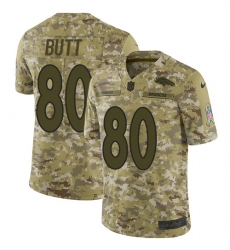 Men's Nike Denver Broncos #80 Jake Butt Limited Camo 2018 Salute to Service NFL Jersey