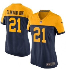 Women's Nike Green Bay Packers #21 Ha Ha Clinton-Dix Limited Navy Blue Alternate NFL Jersey
