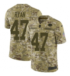 Youth Nike Green Bay Packers #47 Jake Ryan Limited Camo 2018 Salute to Service NFL Jersey
