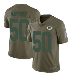 Men's Nike Green Bay Packers #50 Blake Martinez Limited Olive 2017 Salute to Service NFL Jersey