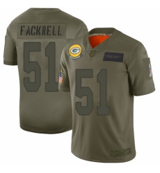 Men's Green Bay Packers #51 Kyler Fackrell Limited Camo 2019 Salute to Service Football Jersey