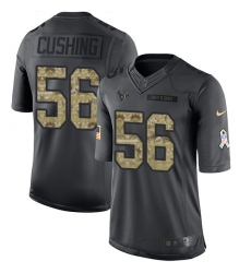 Men's Nike Houston Texans #56 Brian Cushing Limited Black 2016 Salute to Service NFL Jersey