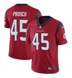 Men's Nike Houston Texans #45 Jay Prosch Limited Red Alternate Vapor Untouchable NFL Jersey