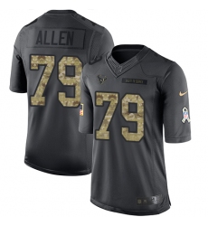 Youth Nike Houston Texans #79 Jeff Allen Limited Black 2016 Salute to Service NFL Jersey