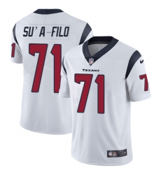 Youth Nike Houston Texans #71 Xavier Su'a-Filo Limited White Vapor Untouchable NFL Jersey