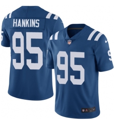 Men's Nike Indianapolis Colts #95 Johnathan Hankins Royal Blue Team Color Vapor Untouchable Limited Player NFL Jersey