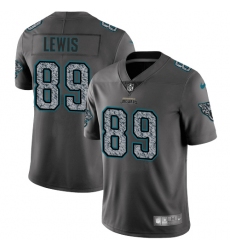 Youth Nike Jacksonville Jaguars #89 Marcedes Lewis Gray Static Vapor Untouchable Limited NFL Jersey