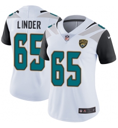 Women's Nike Jacksonville Jaguars #65 Brandon Linder White Vapor Untouchable Limited Player NFL Jersey