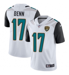 Men's Nike Jacksonville Jaguars #17 Arrelious Benn White Vapor Untouchable Limited Player NFL Jersey