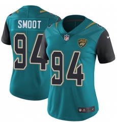 Women's Nike Jacksonville Jaguars #94 Dawuane Smoot Teal Green Team Color Vapor Untouchable Limited Player NFL Jersey