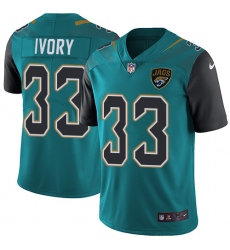 Youth Nike Jacksonville Jaguars #33 Chris Ivory Teal Green Team Color Vapor Untouchable Limited Player NFL Jersey