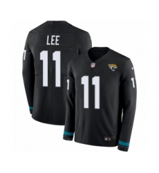 Men's Nike Jacksonville Jaguars #11 Marqise Lee Limited Black Therma Long Sleeve NFL Jersey