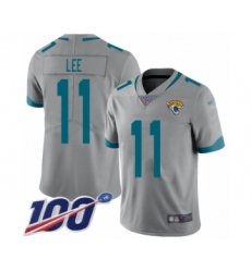 Youth Jacksonville Jaguars #11 Marqise Lee Silver Inverted Legend Limited 100th Season Football Jersey