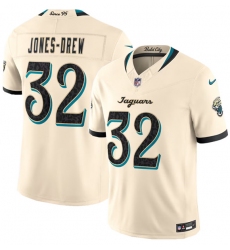 Men's Jacksonville Jaguars #32 Jahlani Tavai Cream 2026 F.U.S.E. Rivalries Collection Limited Football Stitched Jersey